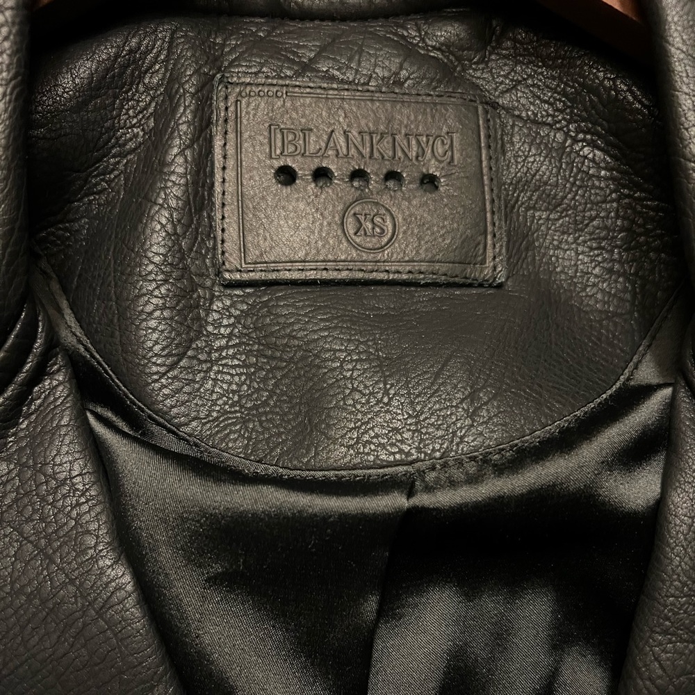 Faux leather jacket